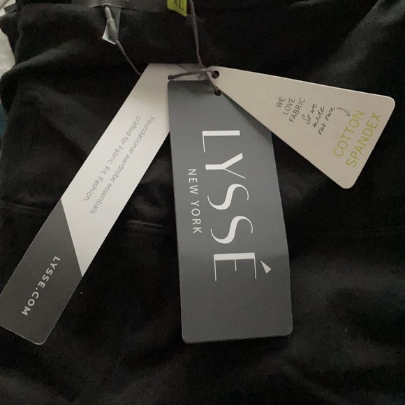 Lysse Flattering Cotton Leggings NWT Black Ankle - Picture 6 of 8